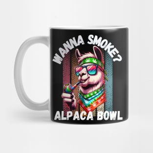 wanna smoke alpaca bowl vintage Mug